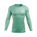 New State Men's Rash Guard Squid, aqua/yellow
