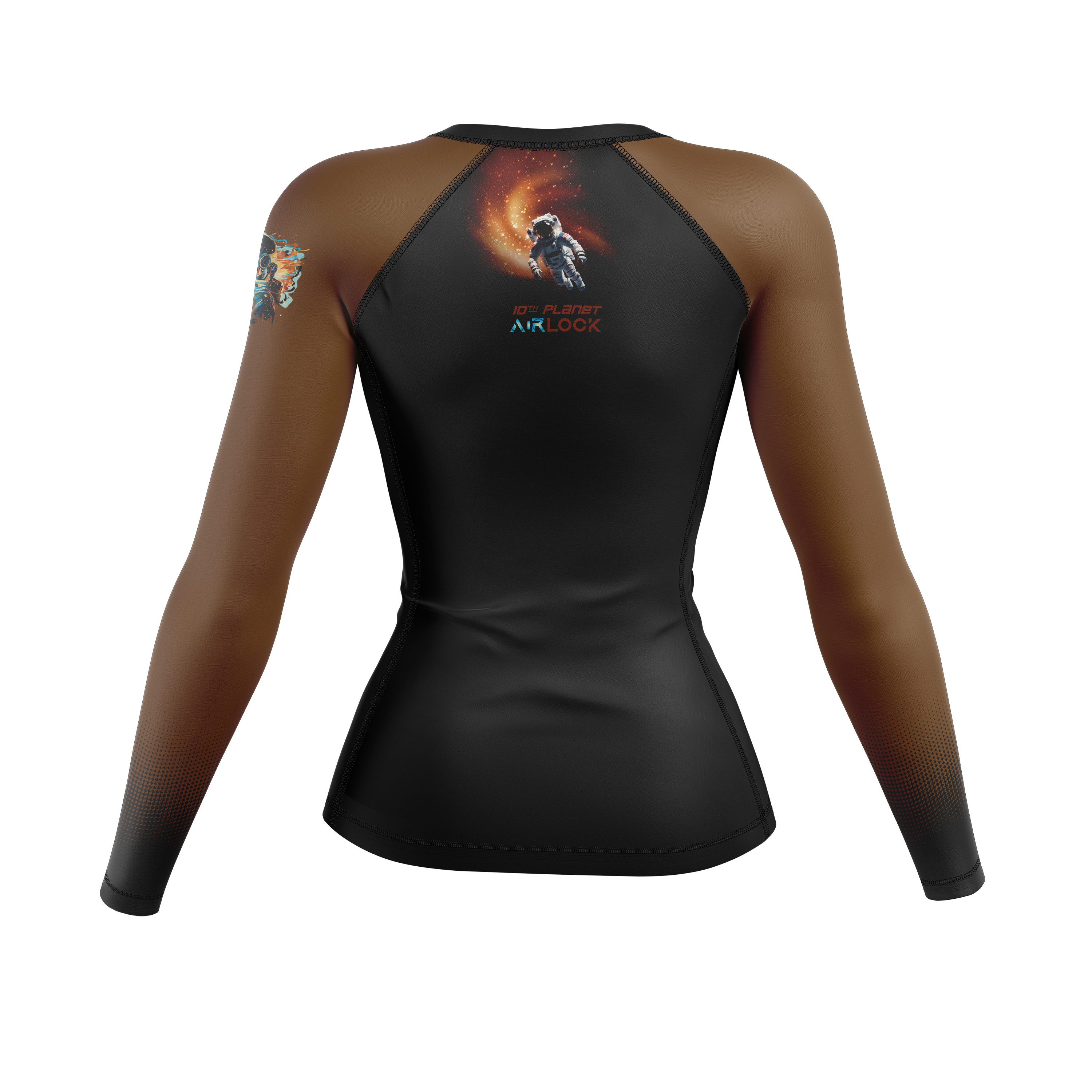 Airlock BJJ women's rash guard Ranked, brown