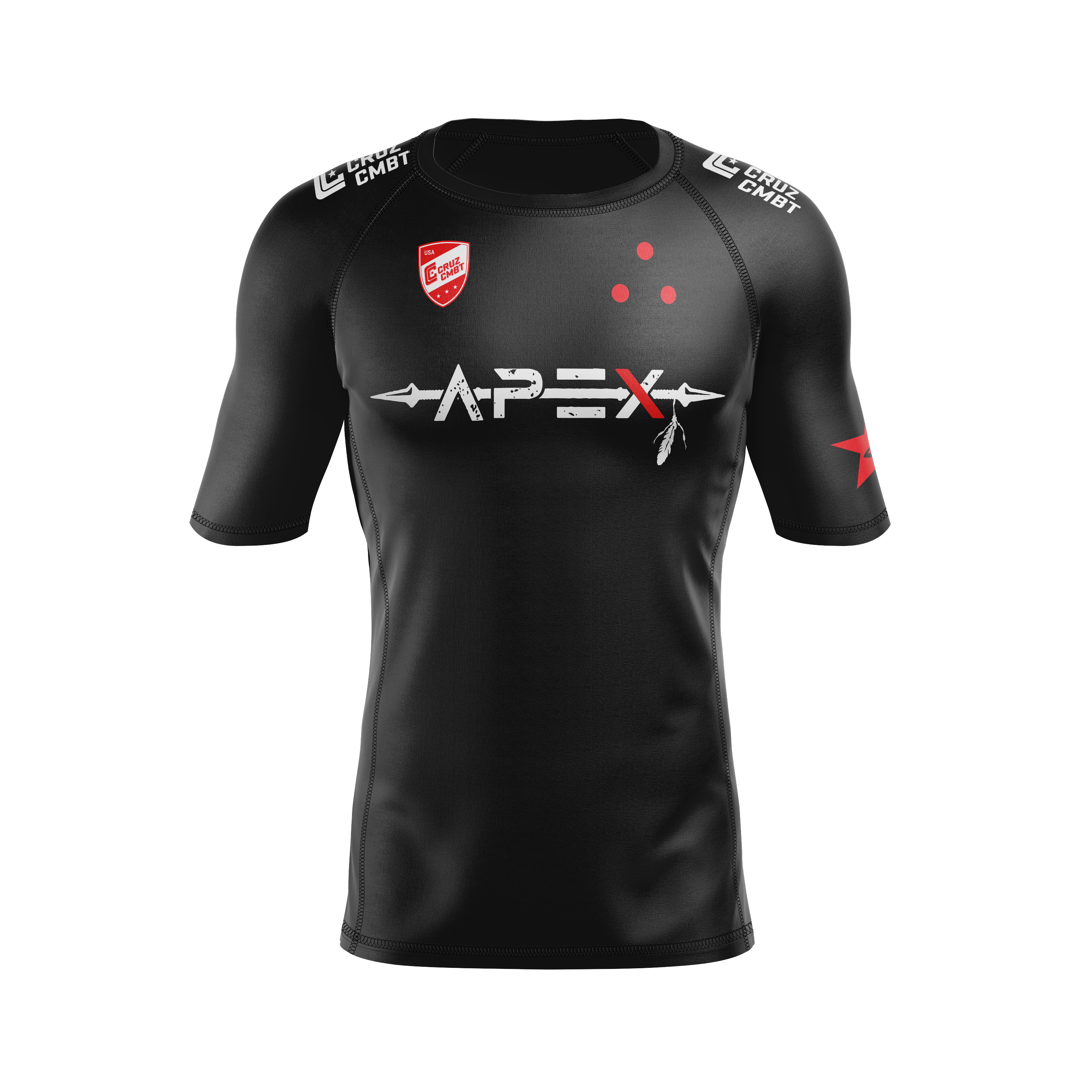 Apex Grappling men's rash guard FC23, black