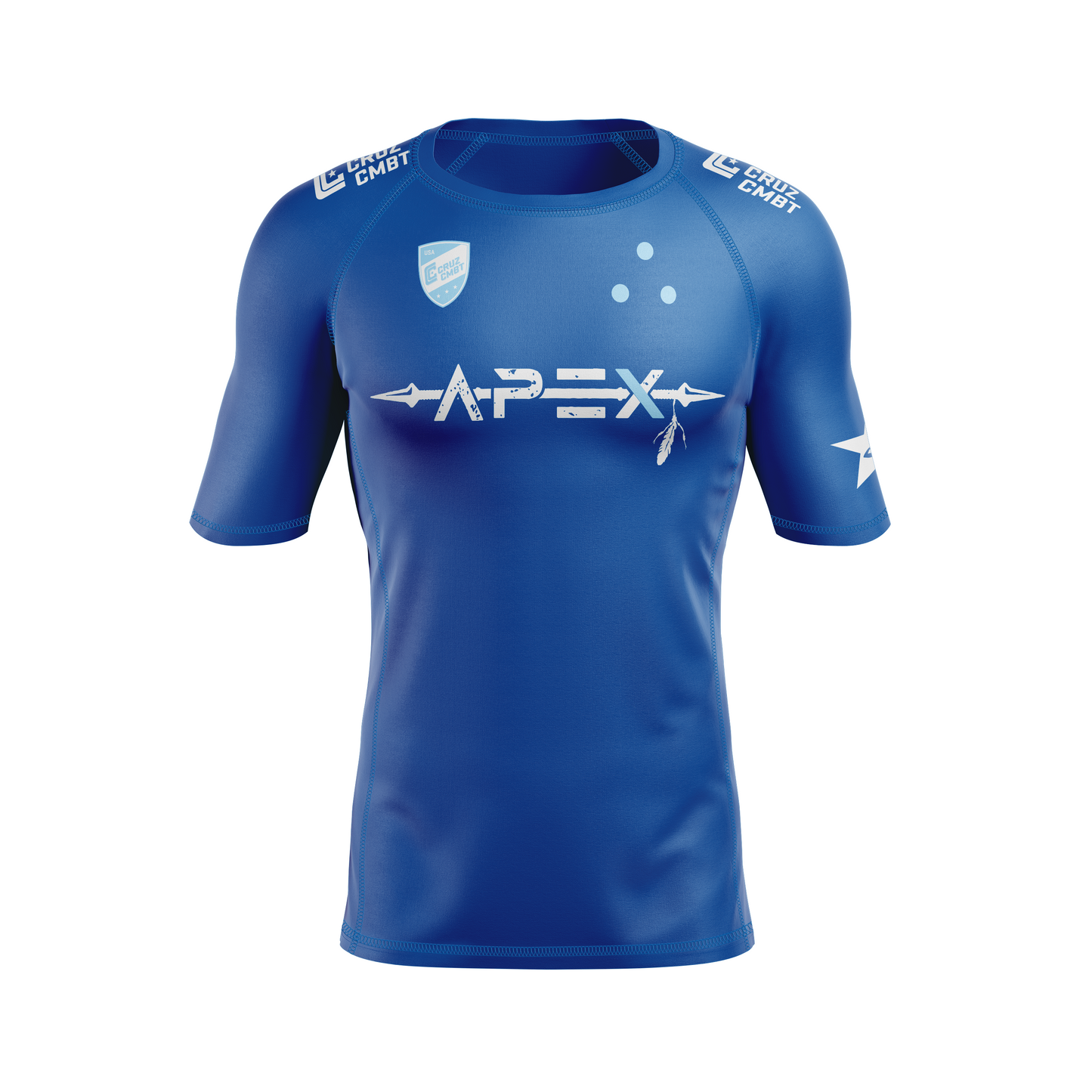 Apex Grappling men's rash guard FC23, blue