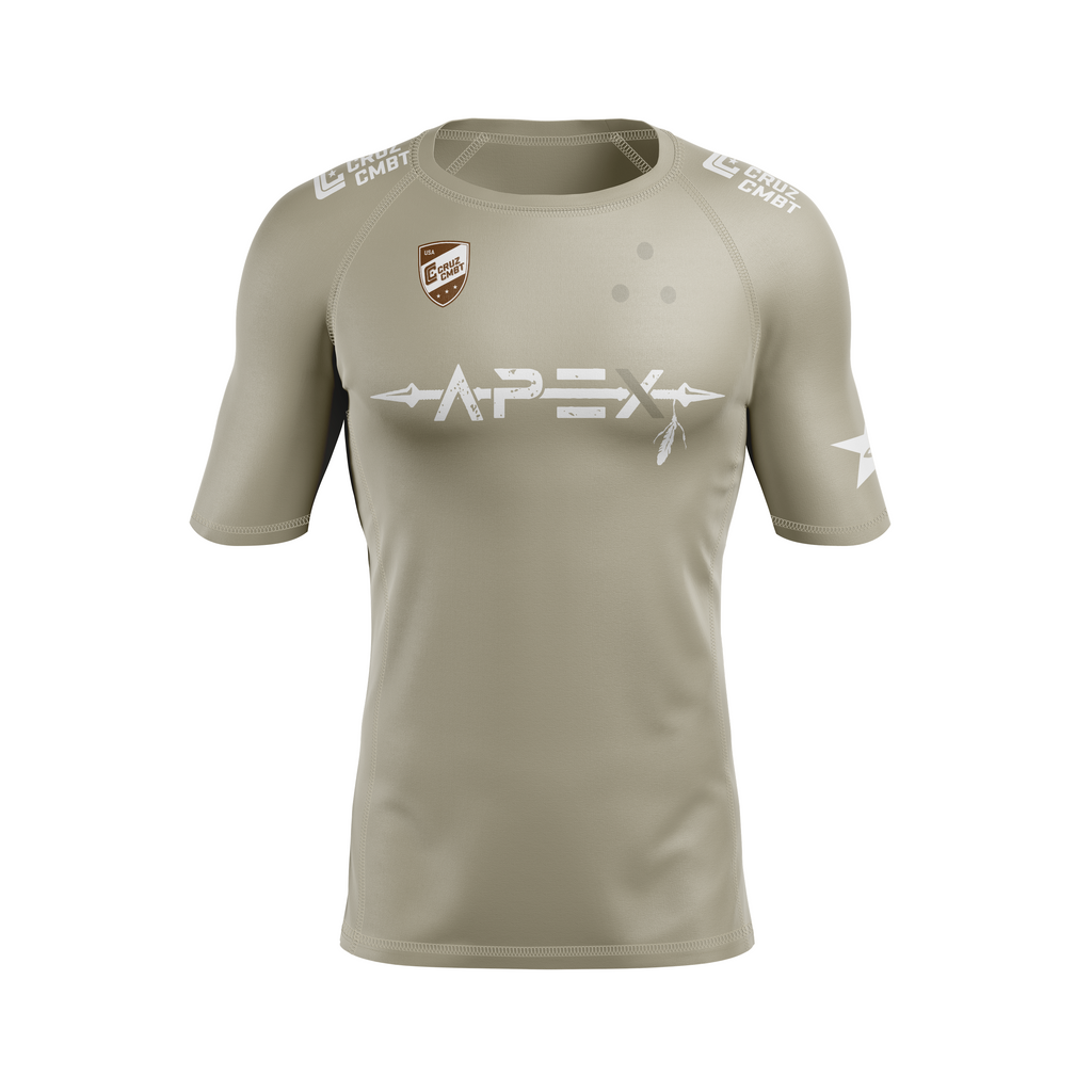 Apex Grappling men's rash guard FC23, coffee