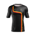 CCFC 8bit Overlords men's rash guard, black/orange