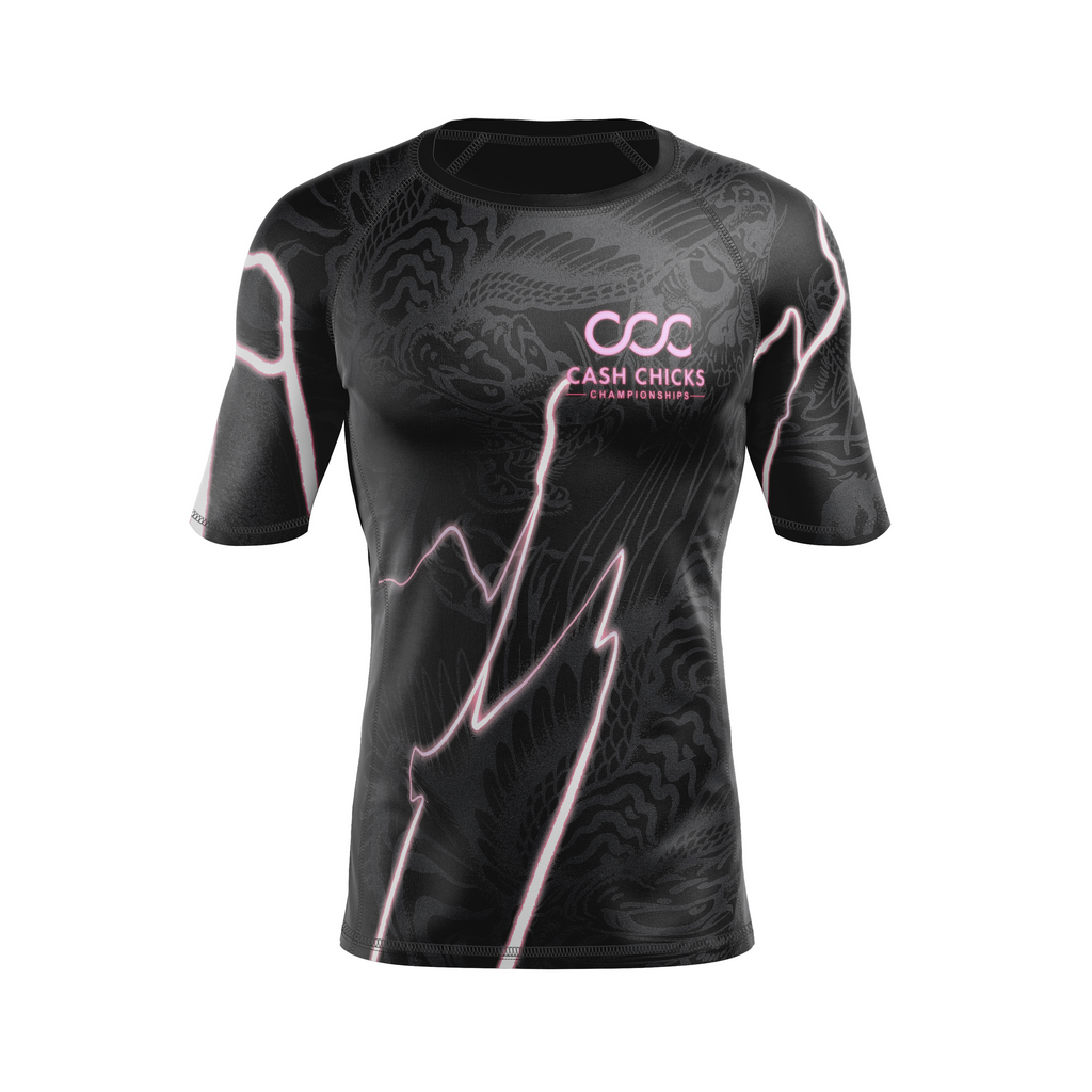 Garry Tonon men's short sleeve rash guard Heavy Metal, black