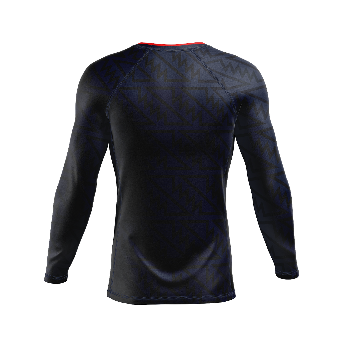 Death by Wristlock: American Psycho men's rash guard, navy