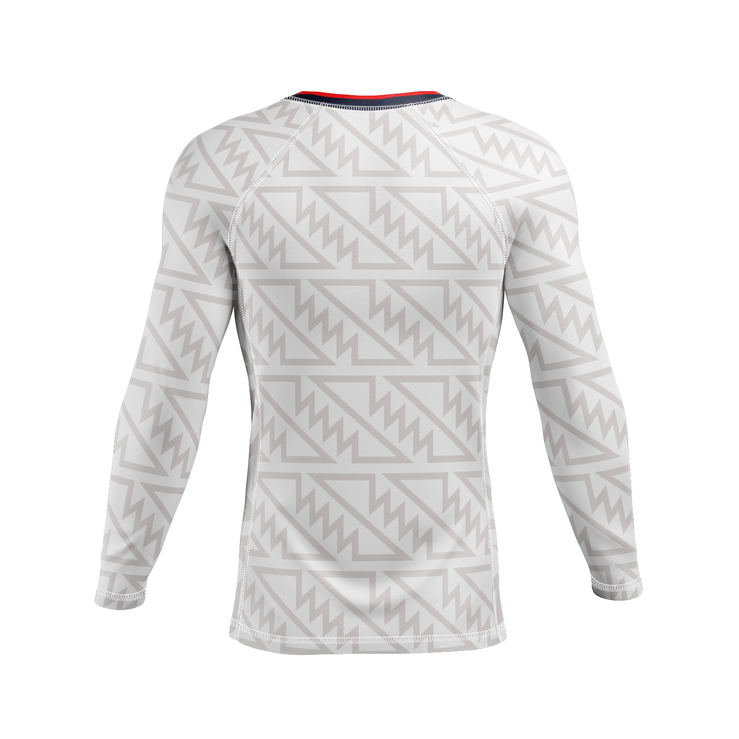 DxW: American Psycho men's rash guard, white