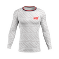 DxW: American Psycho Men's White Rash Guard, white