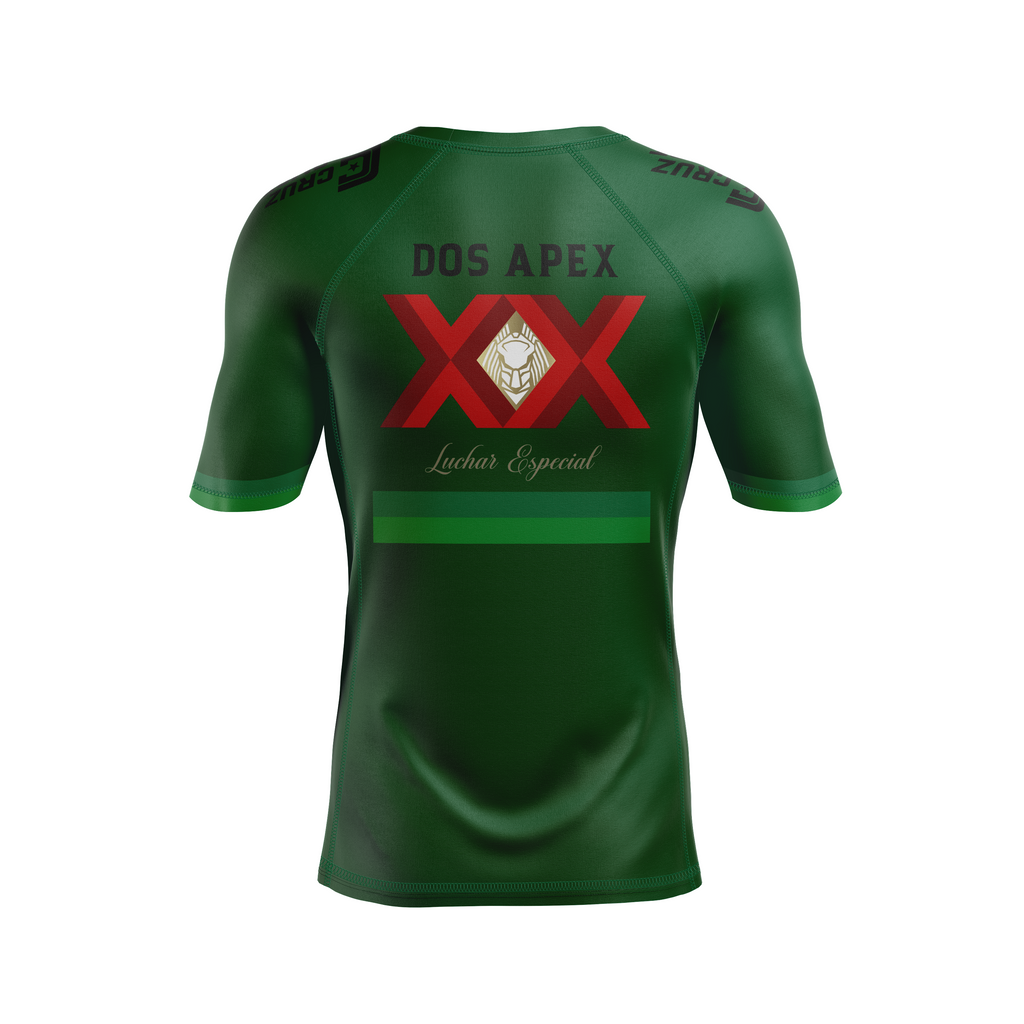 Apex Grappling men's rash guard Dos Apex, green