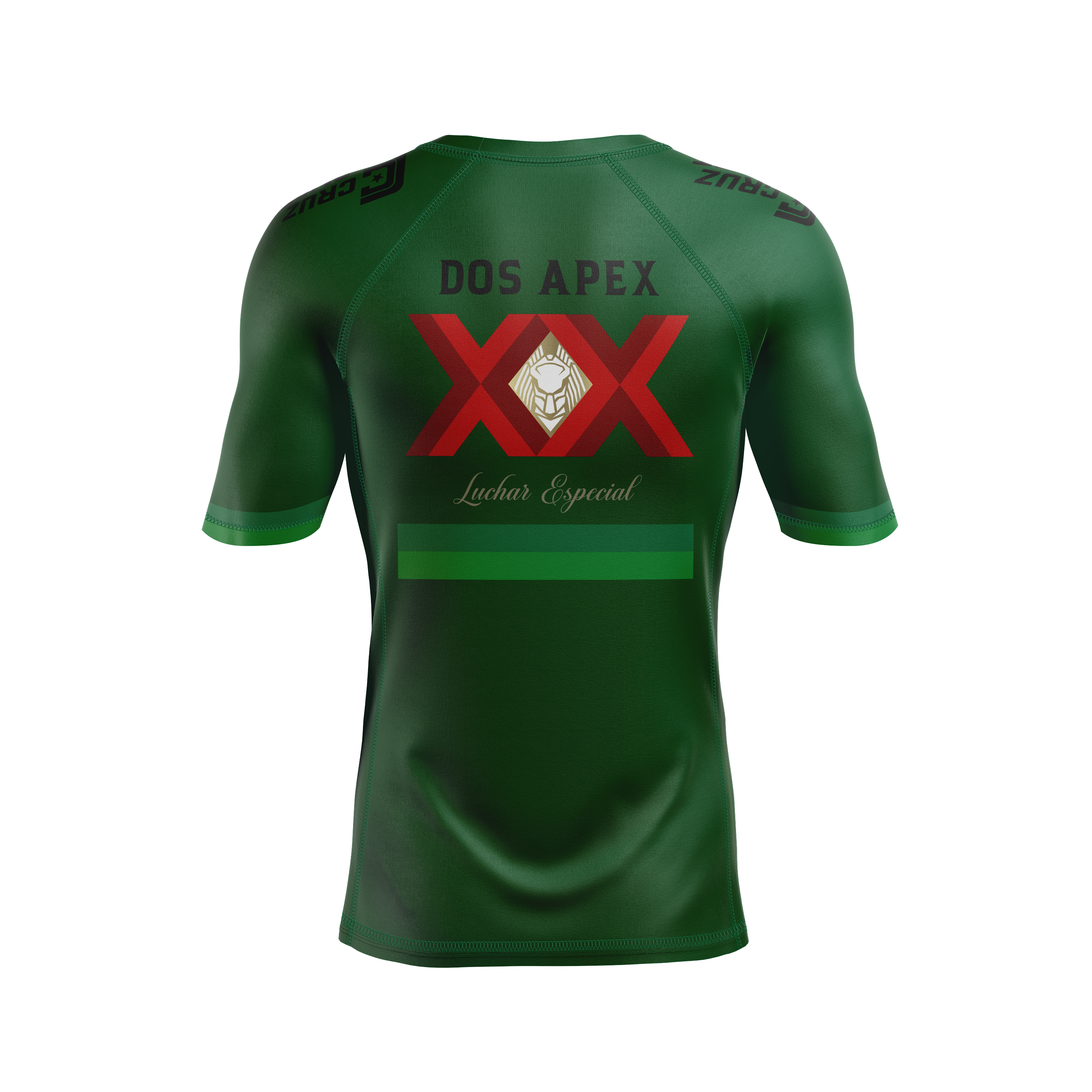 Apex Grappling men's rash guard Dos Apex, green