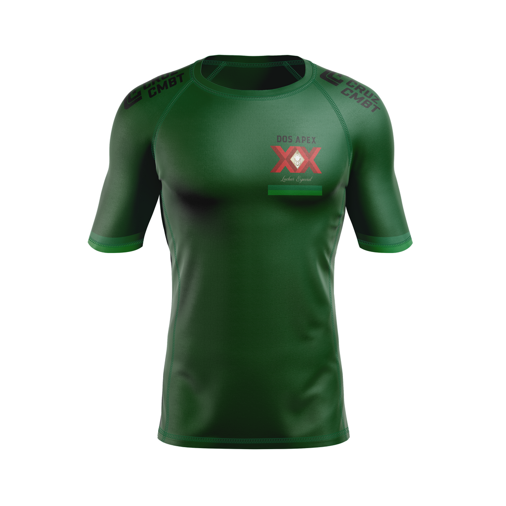 Apex Grappling men's rash guard Dos Apex, green