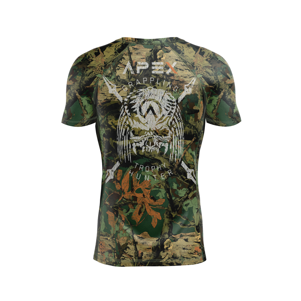 Apex Grappling men's rash guard Tickfaw, green camo