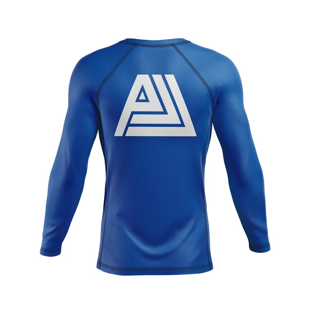 Assembly men's rash guard Standard Issue, white on blue