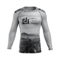 Clayton Jones Images men's rash guard Seol Wrap, grey