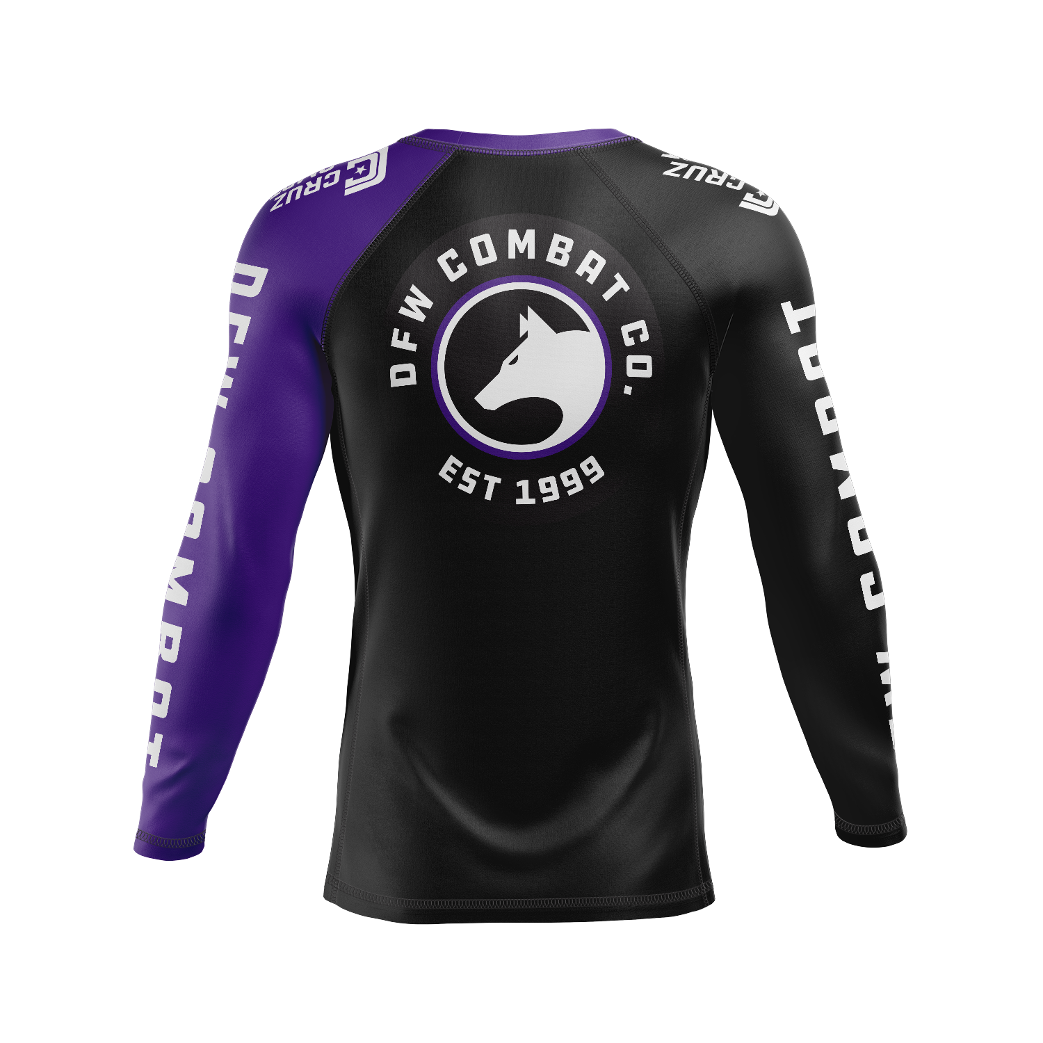 DFW Combat men's rash guard Ranked, purple