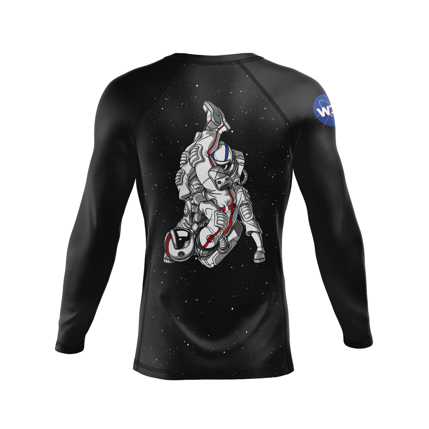 410 Academy men's rash guard Astro, black