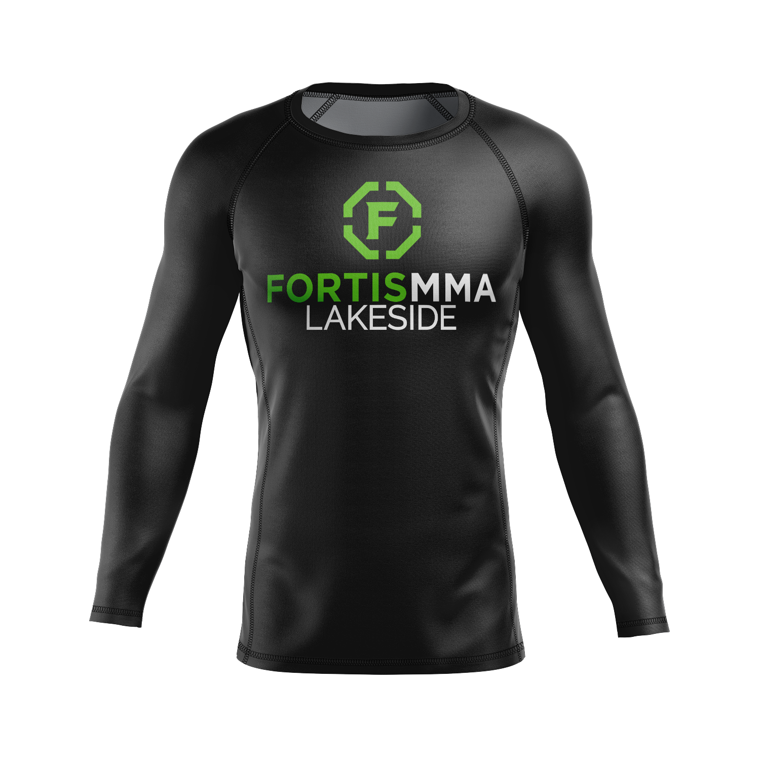wholesale Fortis Lakeside men's rash guard Standard Issue, black