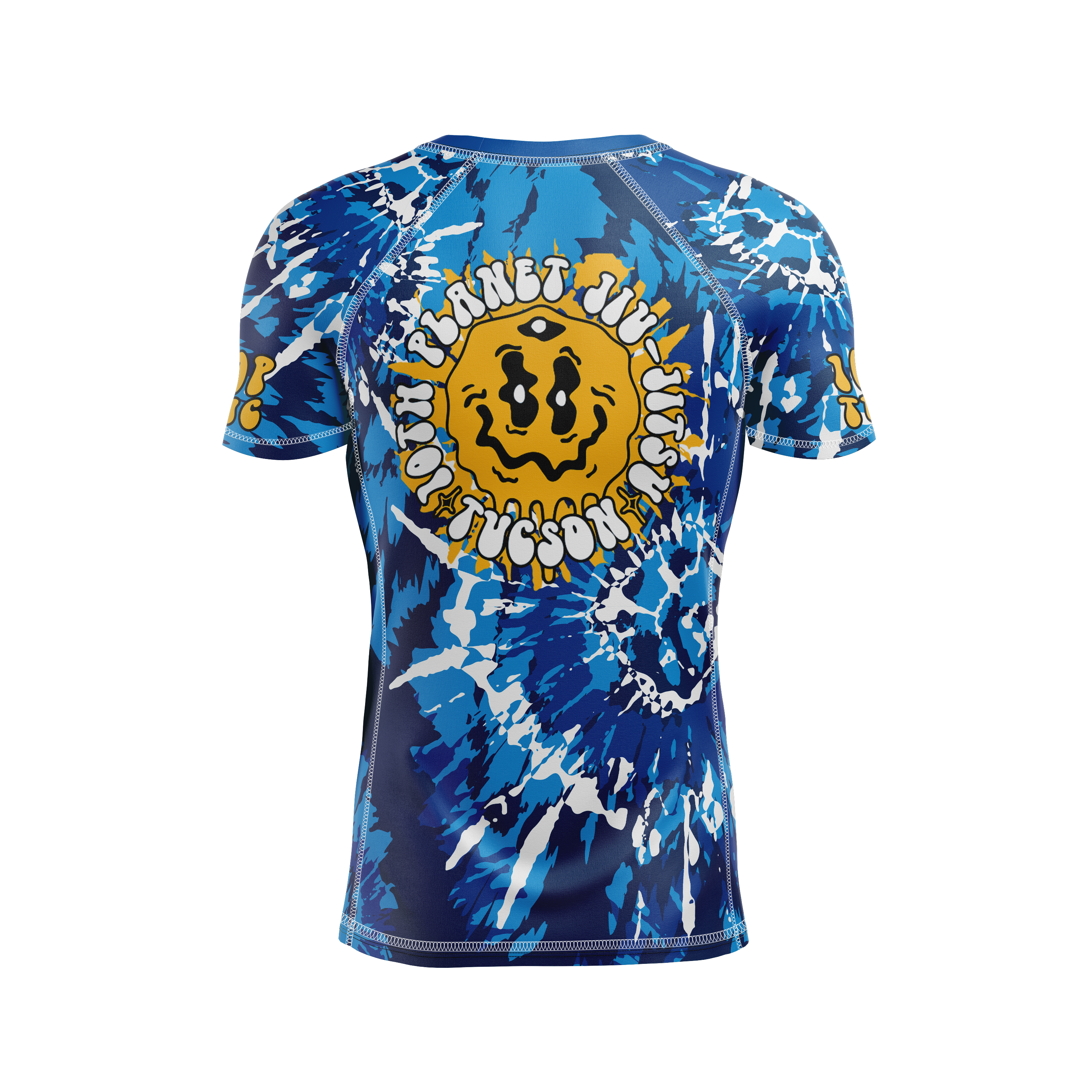 10P Tucson men's rash guard Drippy Hippie, blue