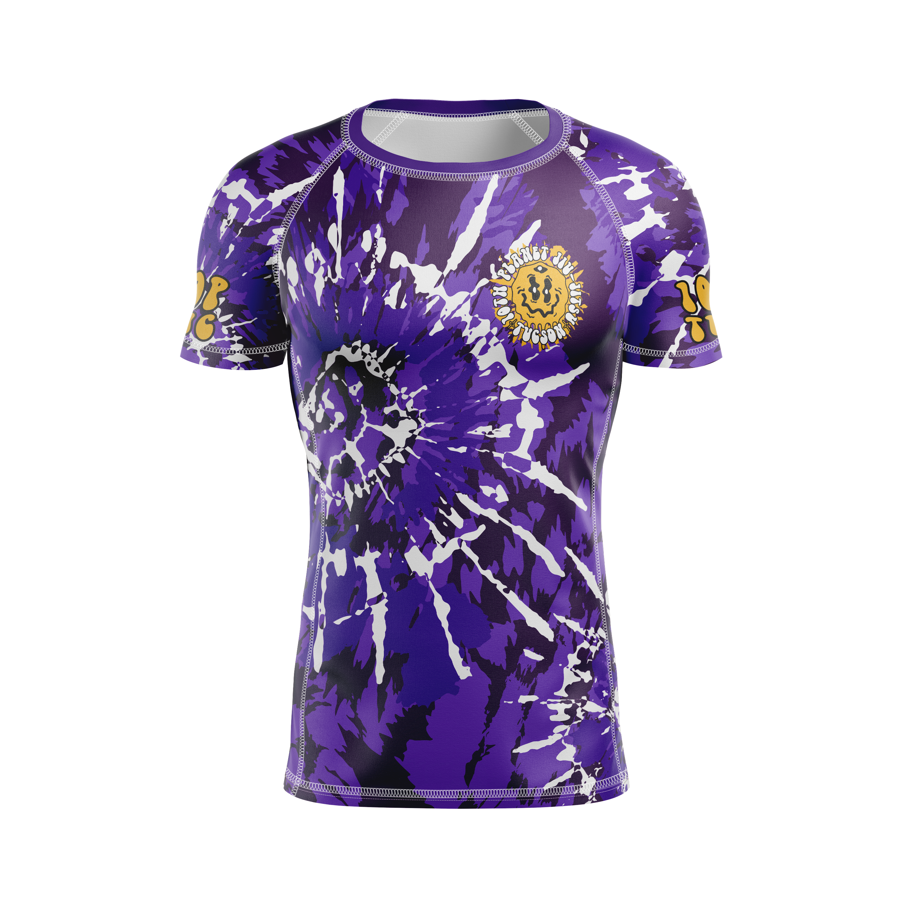 Funky Rash Guards 10P Tucson men's rash guard Drippy Hippie, purple – CRUZ CMBT