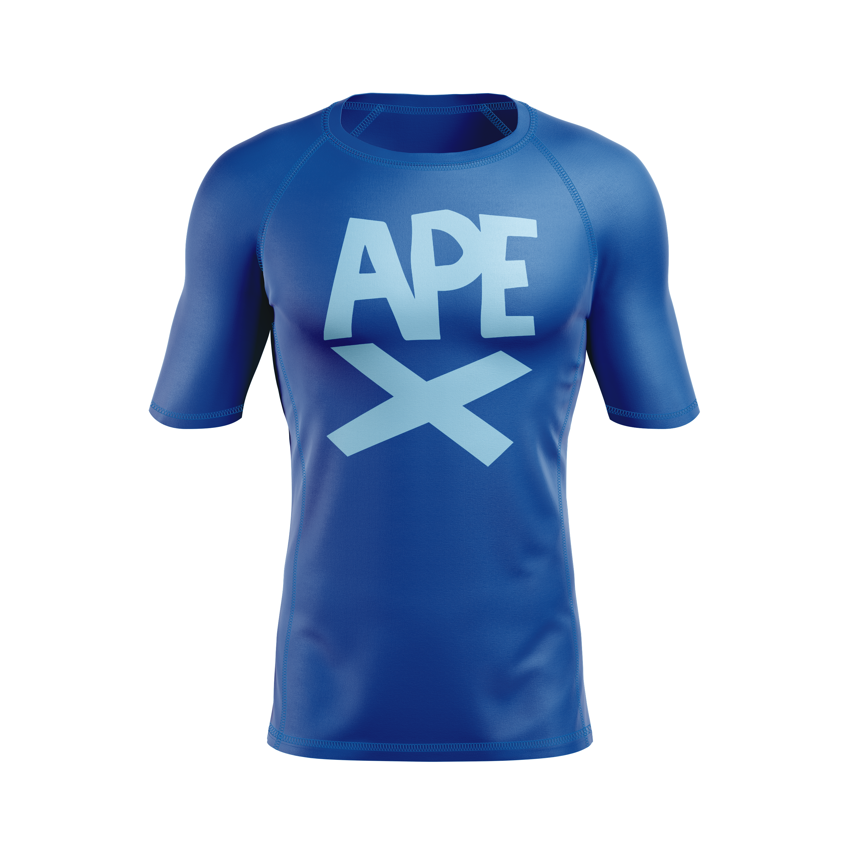 Apex Grappling men's rash guard Ape X, blue