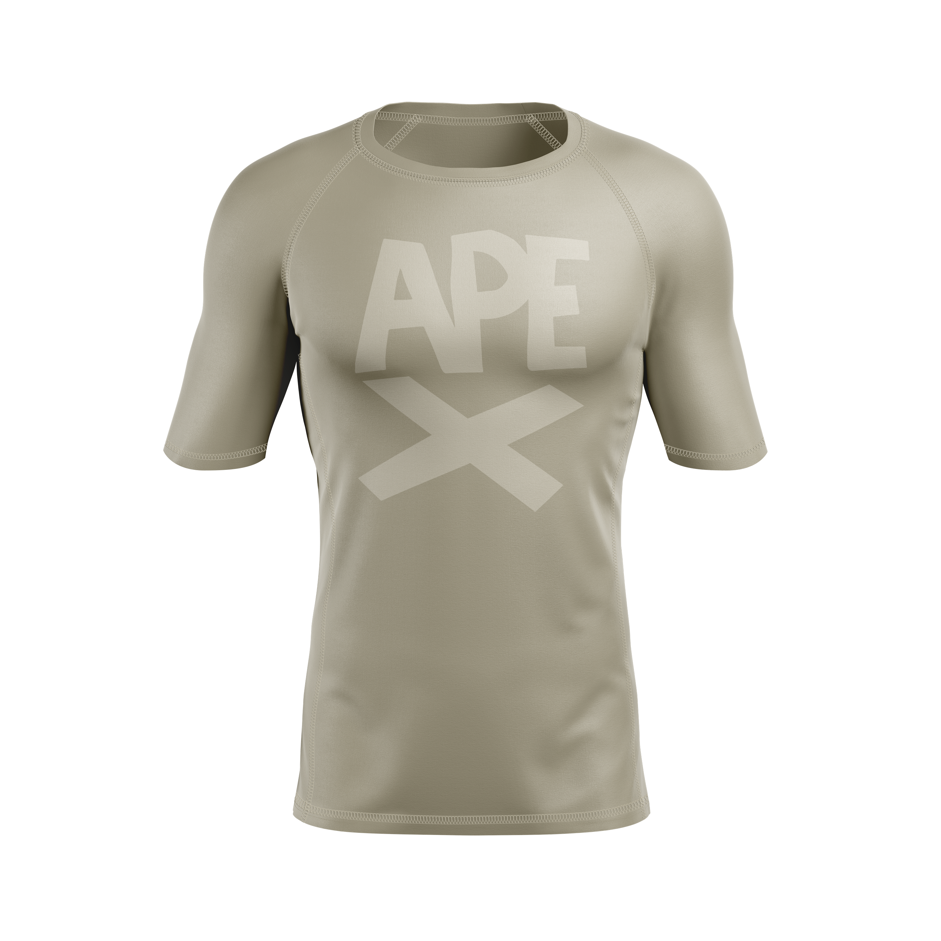 Apex Grappling men's rash guard Ape X, coffee