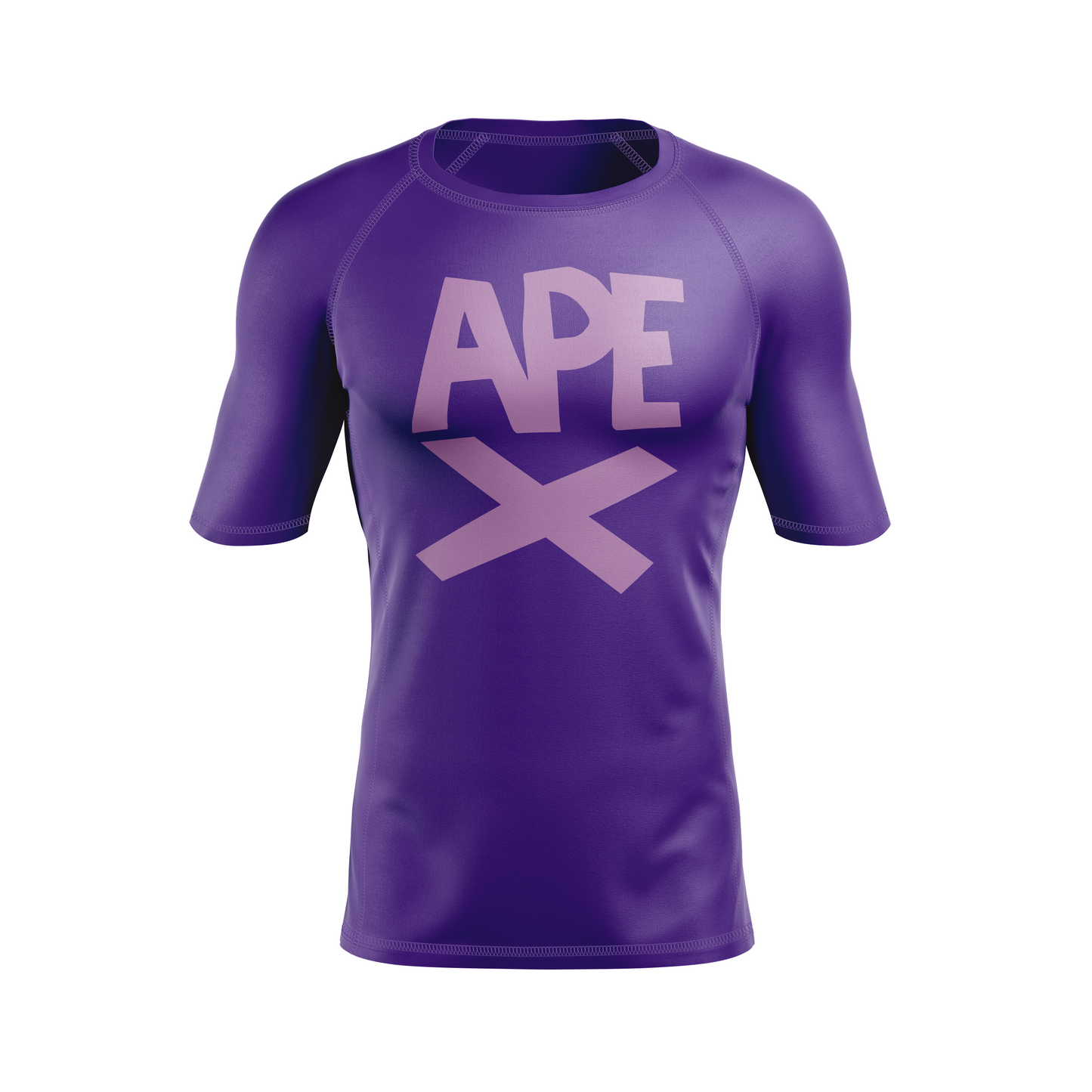 Apex Grappling men's rash guard Ape X, purple