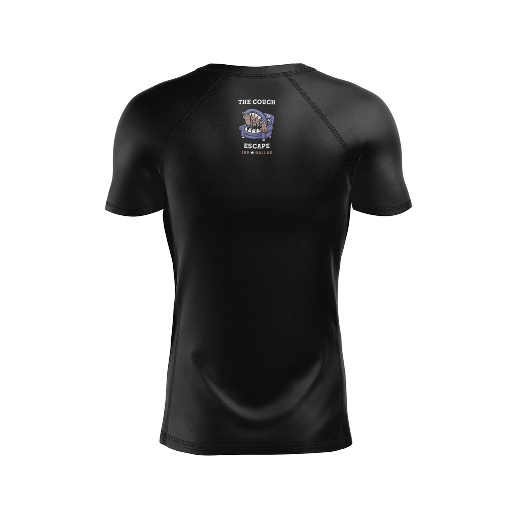 wholesale 10P Dallas men's rash guard The Couch Escape, black
