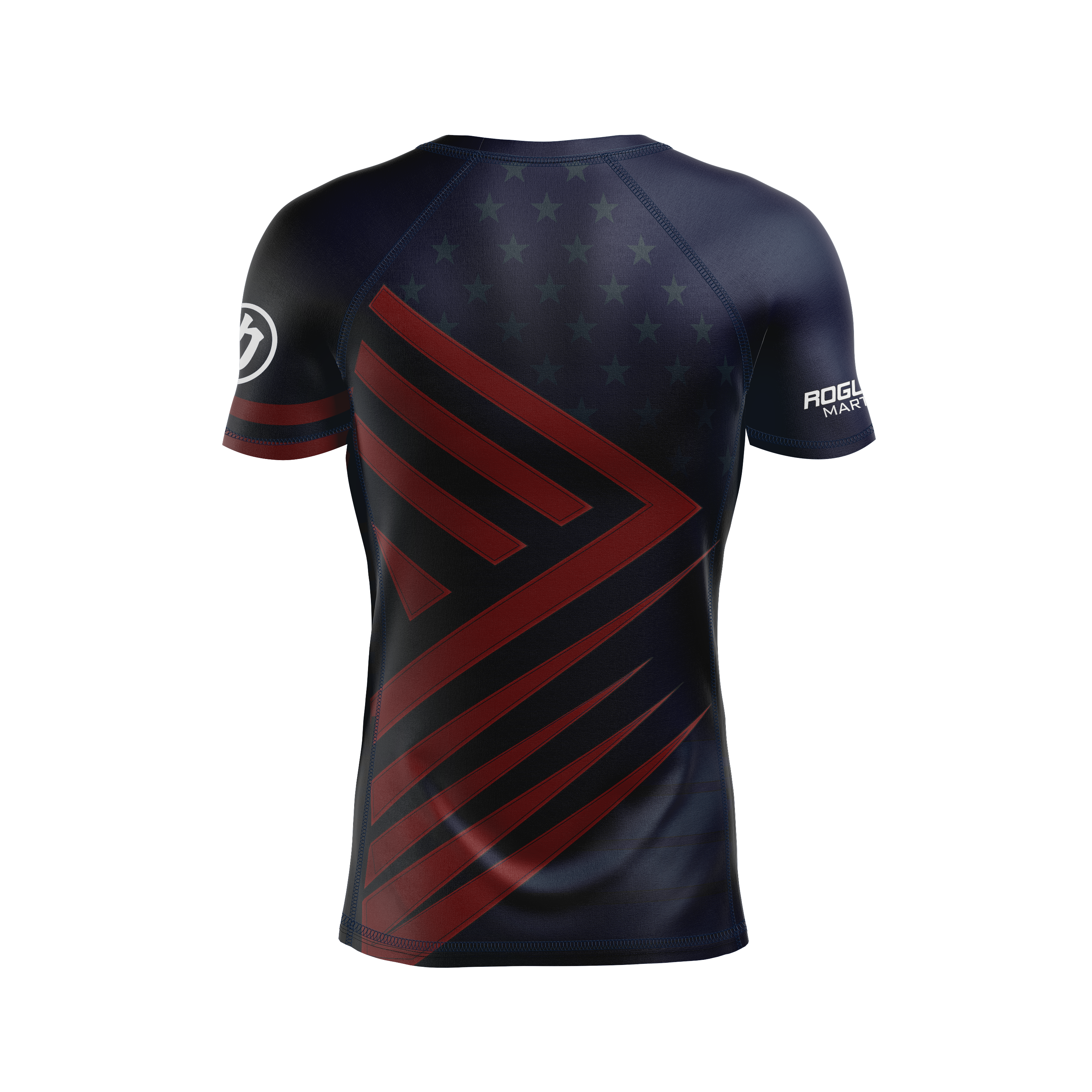 Rogue Wave men's rash guard Patriotic, navy