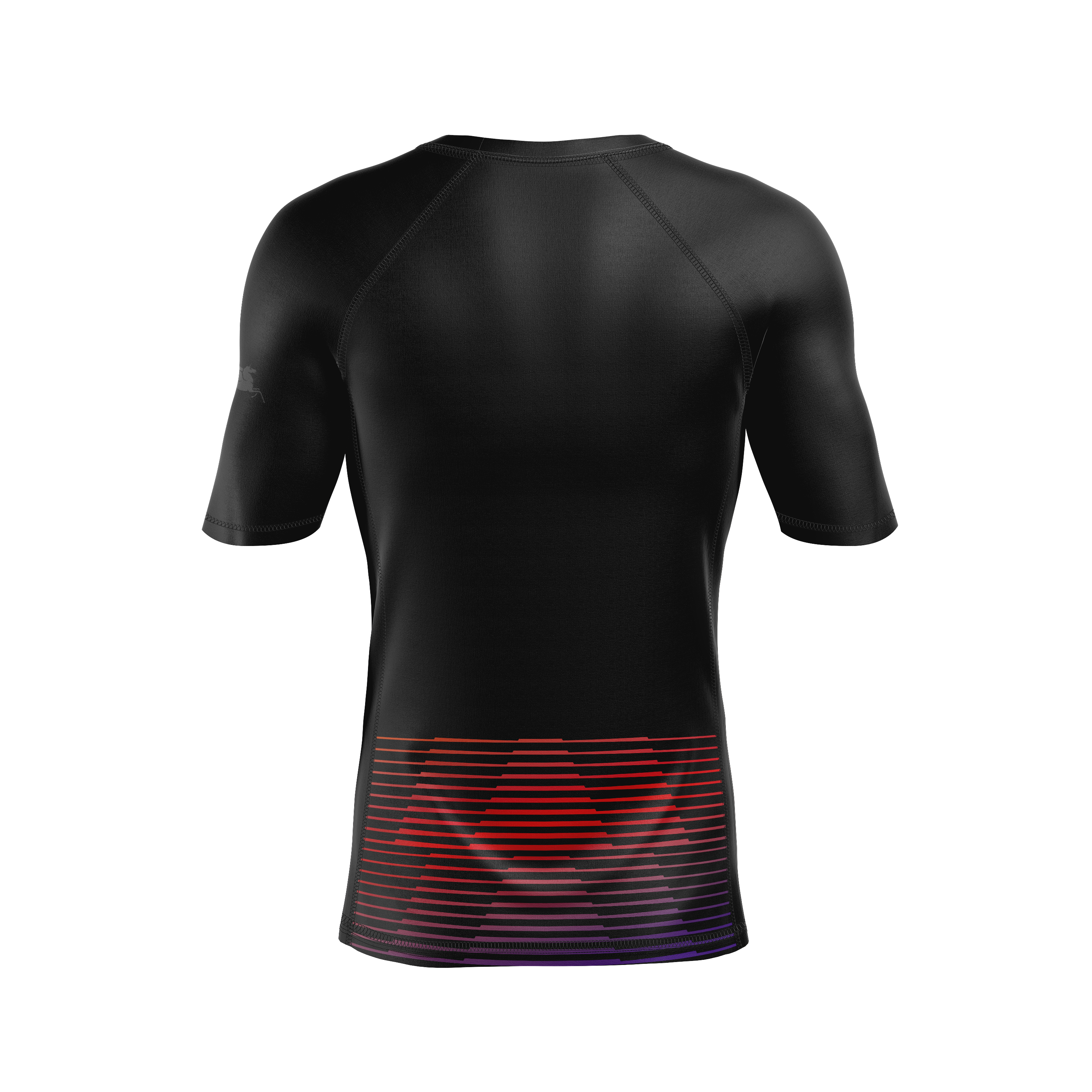 CCFC Reapers men's rash guard, black/purple/red