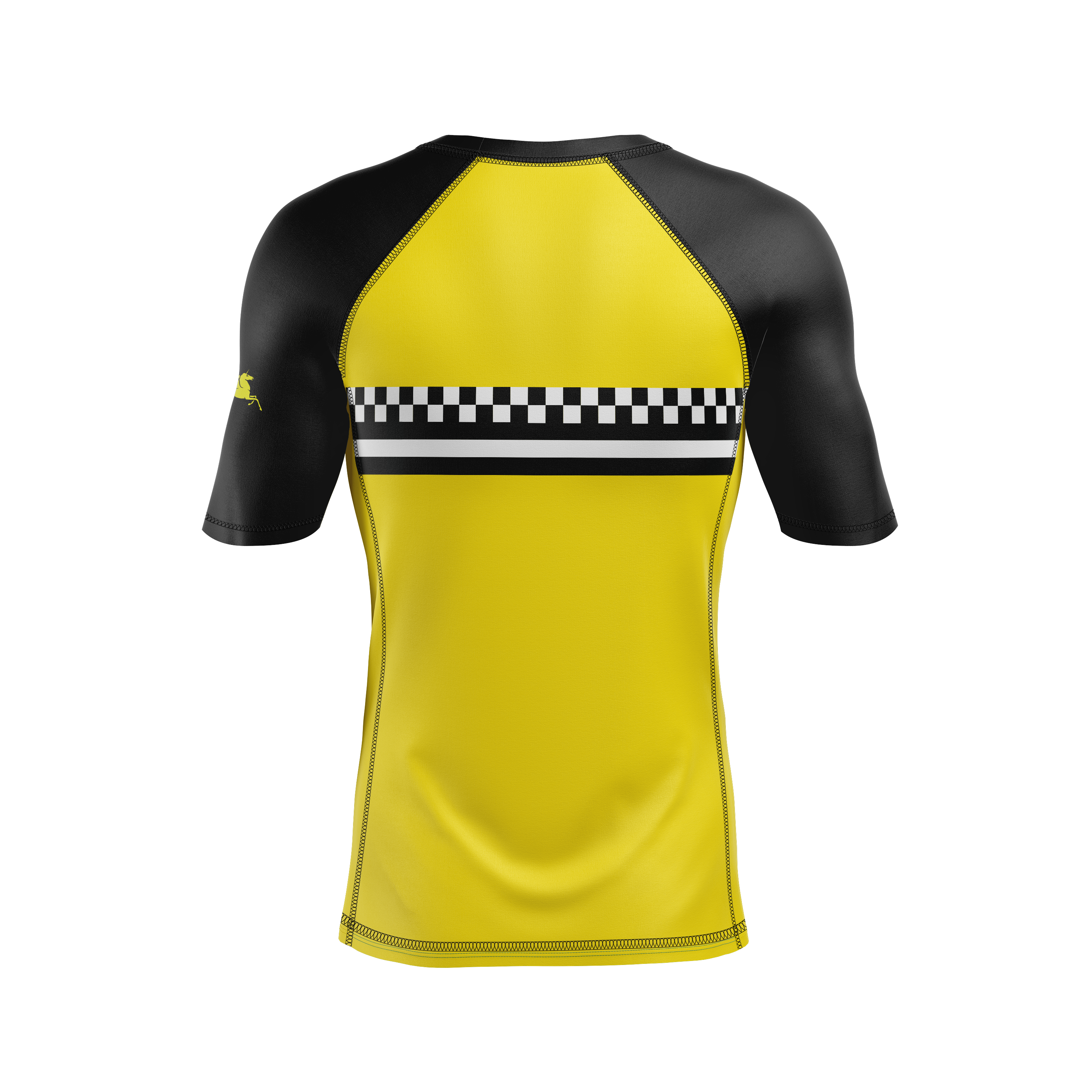 CCFC Pile  Drivers men's rash guard, yellow/black