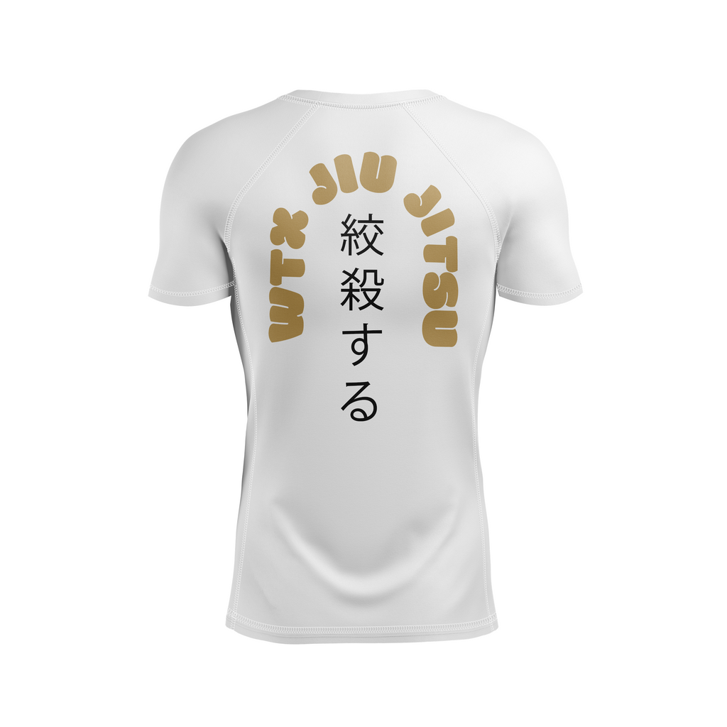 WTX Jiu Jitsu men's rash guard Cloudcroft, white