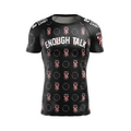 Veteran Bushido Brotherhood men's rash guard Enough Talk, black