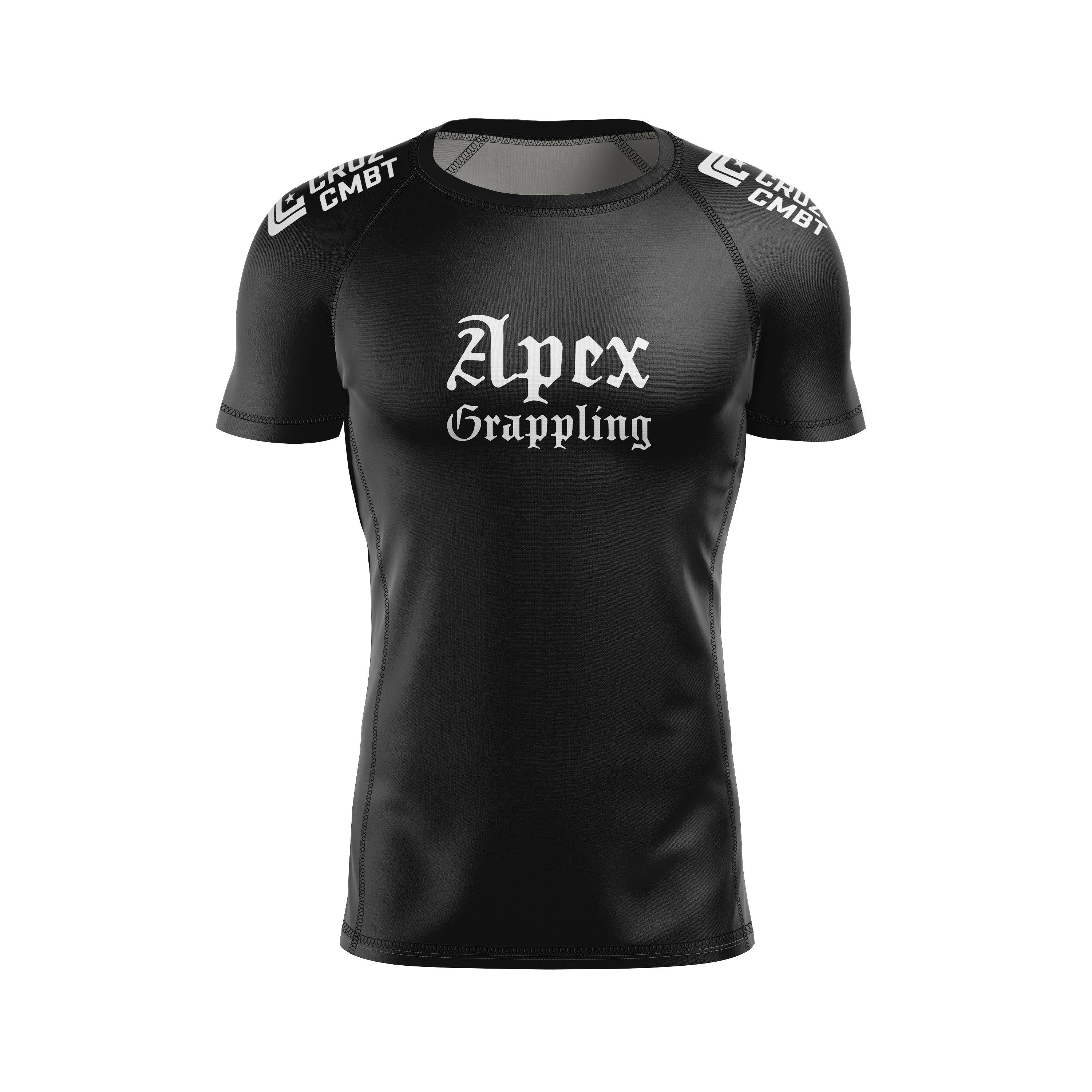 Apex Grappling men's rash guard Ironkeep, black