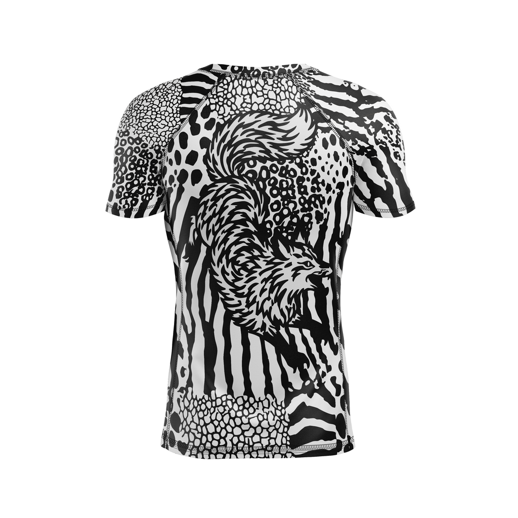 Fresh Coast Jiu Jitsu men's rash guard Fox Feral, 0000