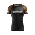 GTX BJJ men's rash guard Standard Issue Ranked, black/brown