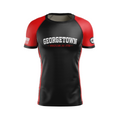 GTX BJJ men's rash guard Standard Issue Ranked, black/red