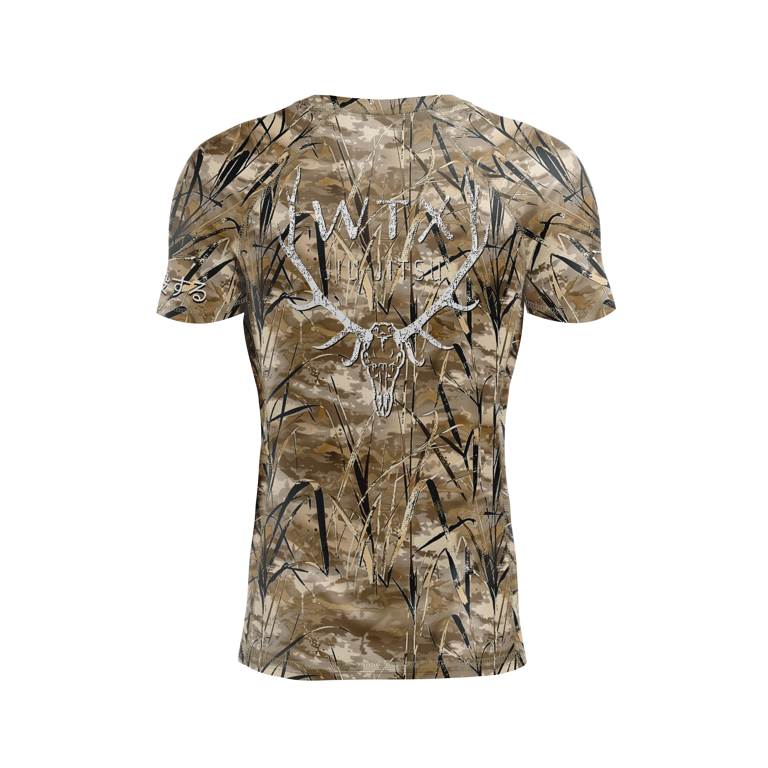 WTX Jiu Jitsu men's rash guard Hunt Submissions, grassland camo