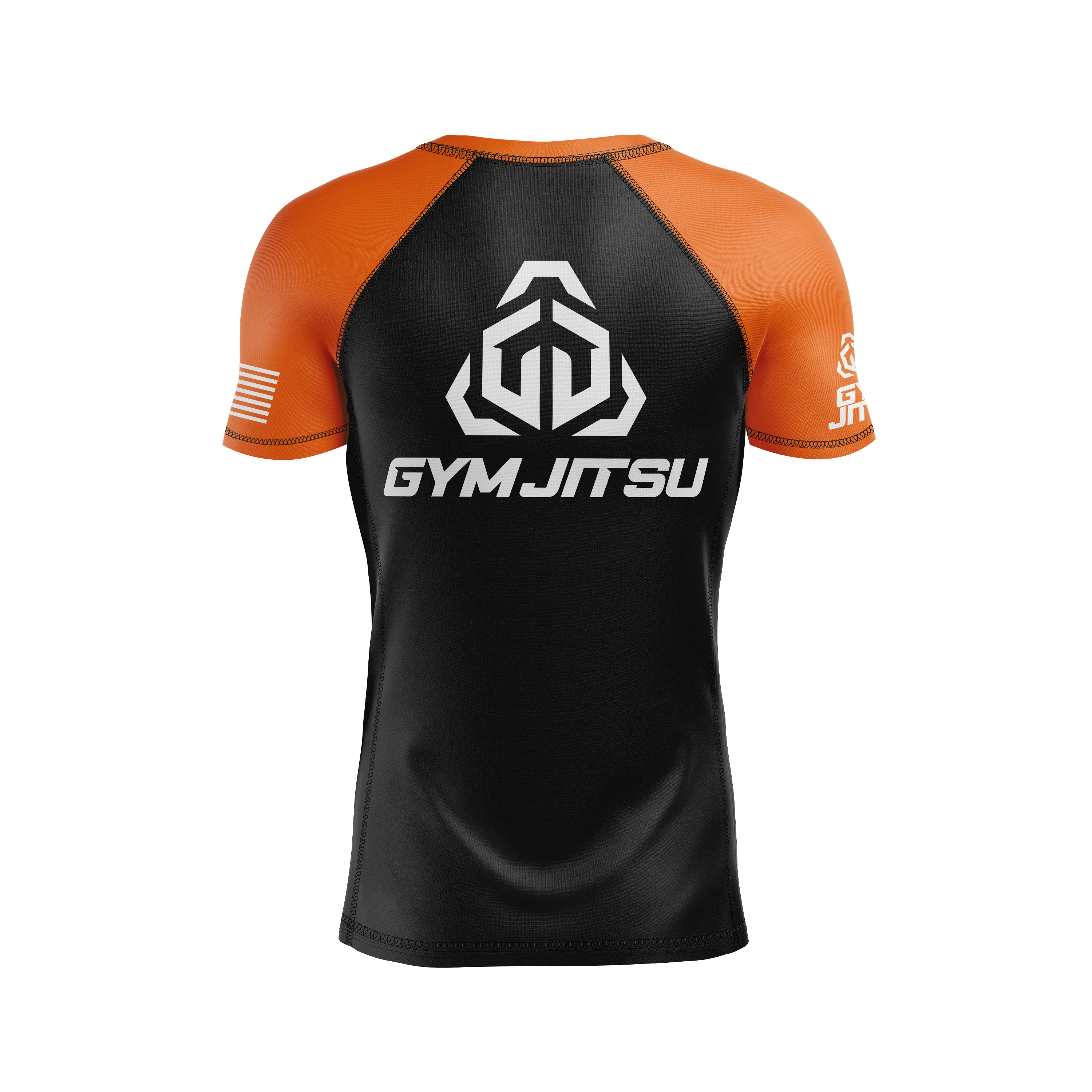 Gym Jitsu men's rash guard Standard Issue Ranked, black/orange
