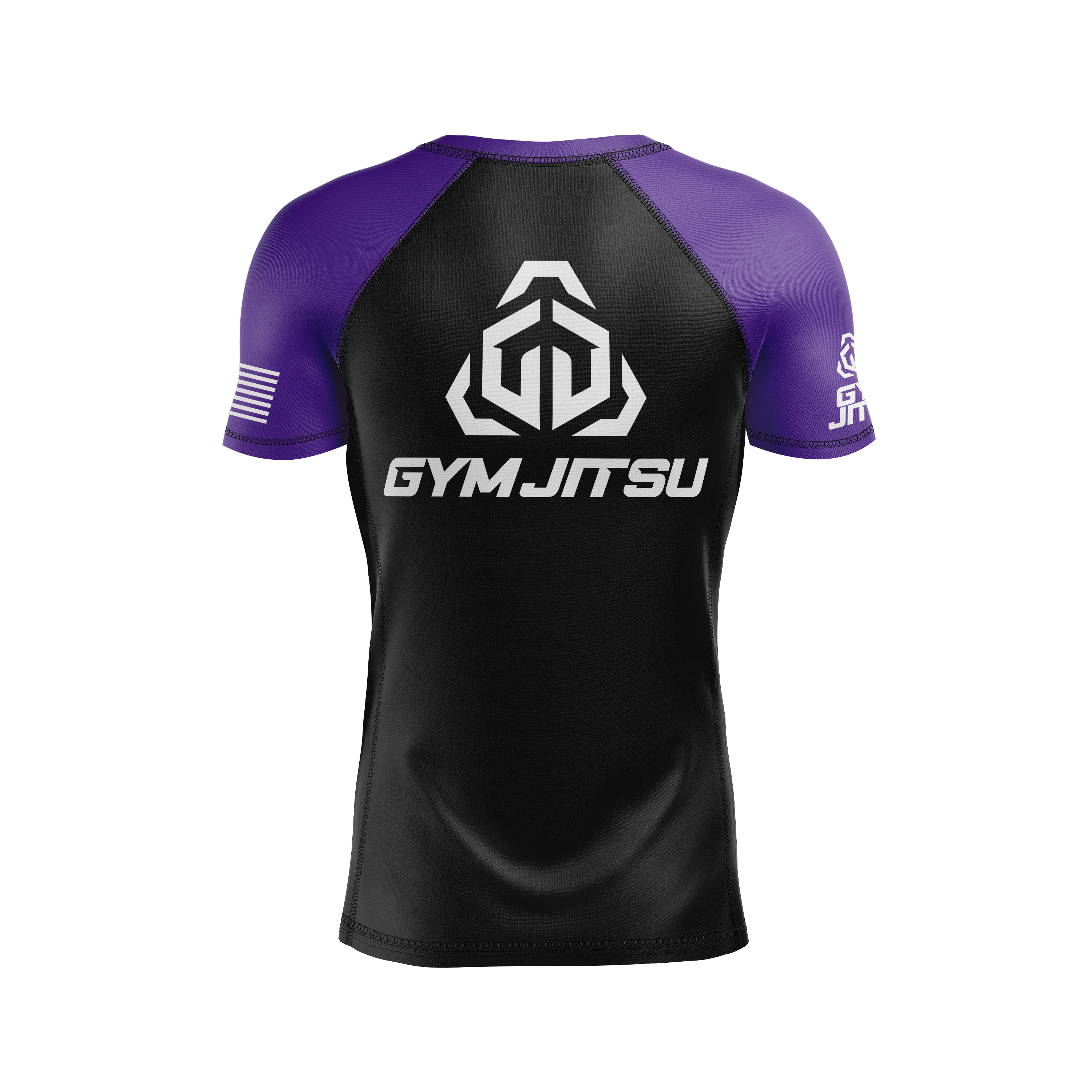 Gym Jitsu men's rash guard Standard Issue Ranked, black/purple