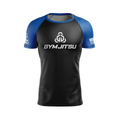 Gym Jitsu men's rash guard Standard Issue Ranked, black/blue