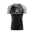 Gym Jitsu men's rash guard Standard Issue Ranked, black/grey