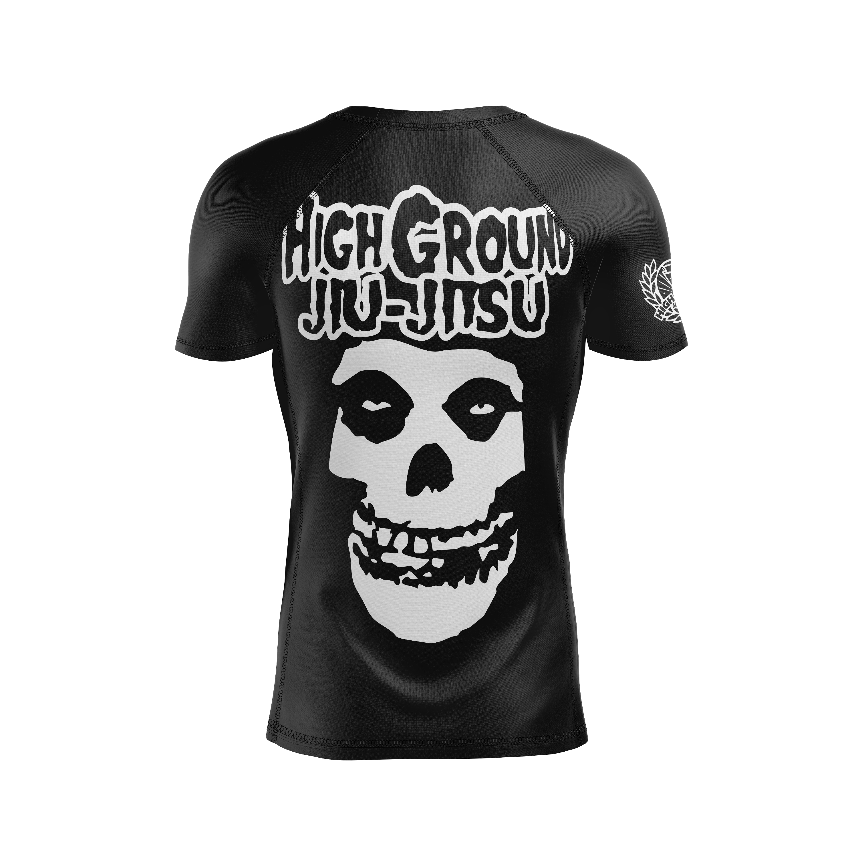 High Ground BJJ men's rash guard Misfits, black