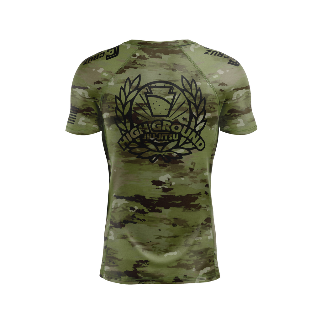 High Ground BJJ men's rash guard Standard Issue, CC-OCP