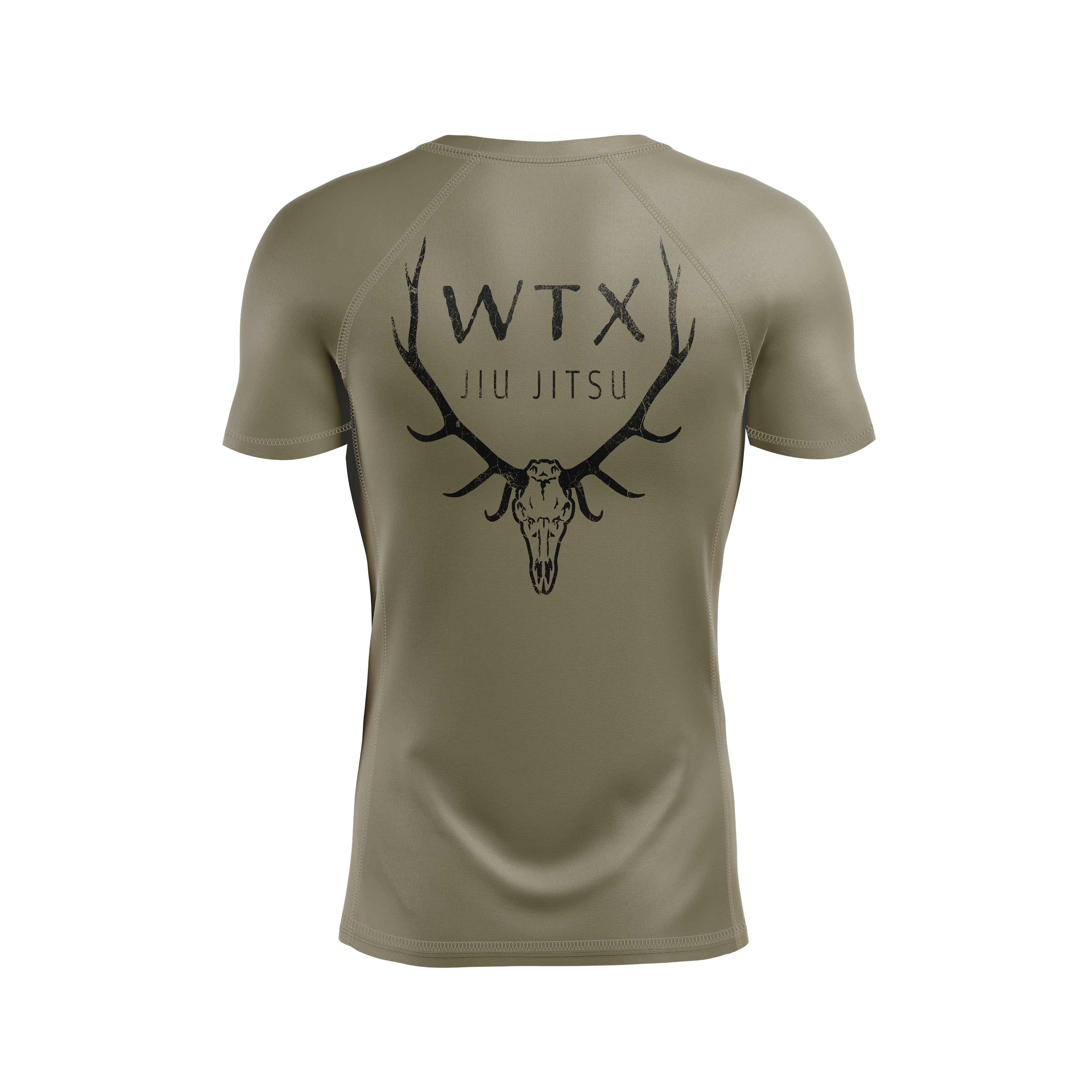 WTX Jiu Jitsu men's rash guard Hunt Submissions, gold