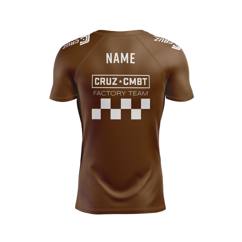 DxW: Intimidator men's rash guard, brown