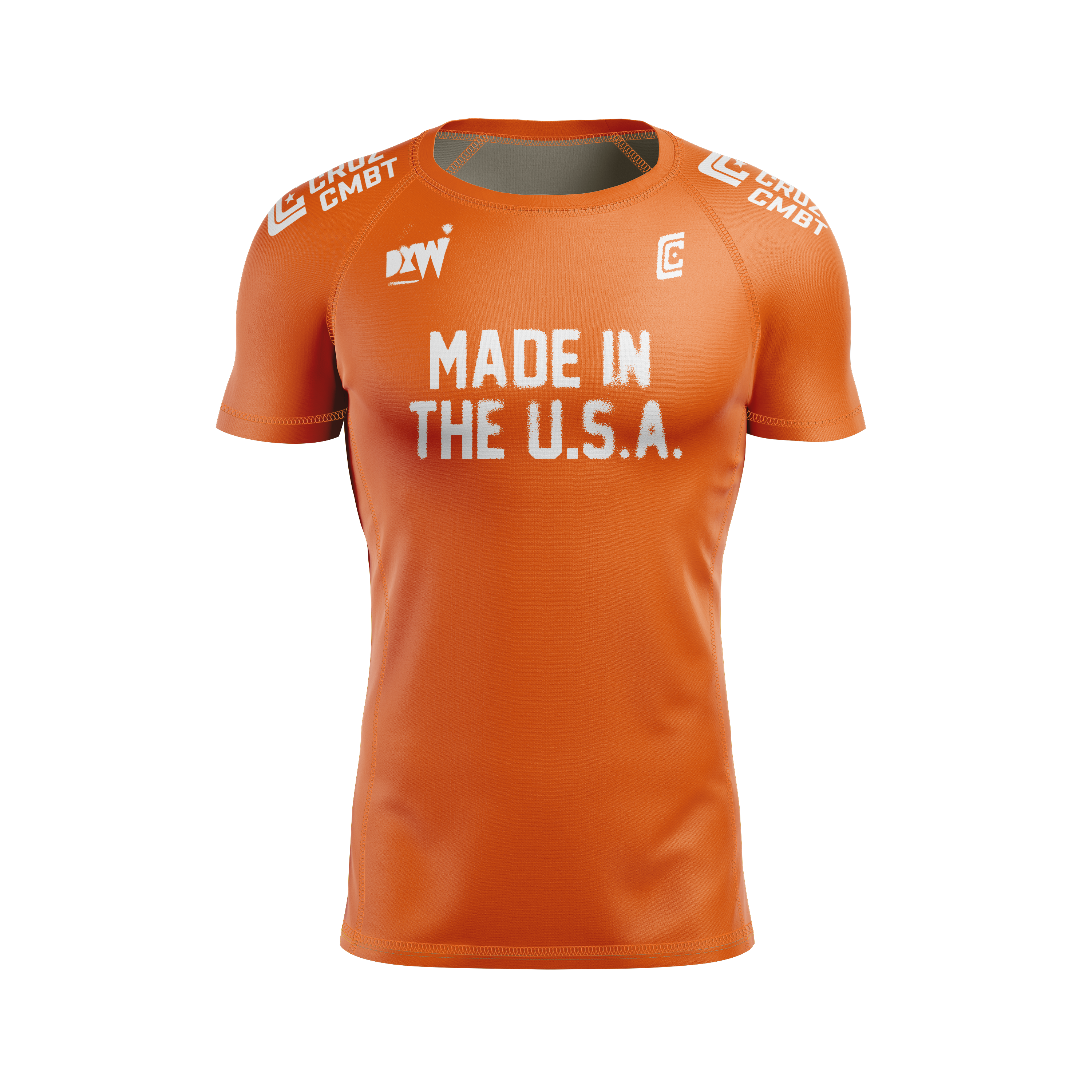 DxW: Intimidator men's rash guard, orange