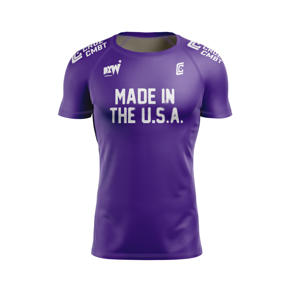 DxW: Intimidator men's rash guard, purple