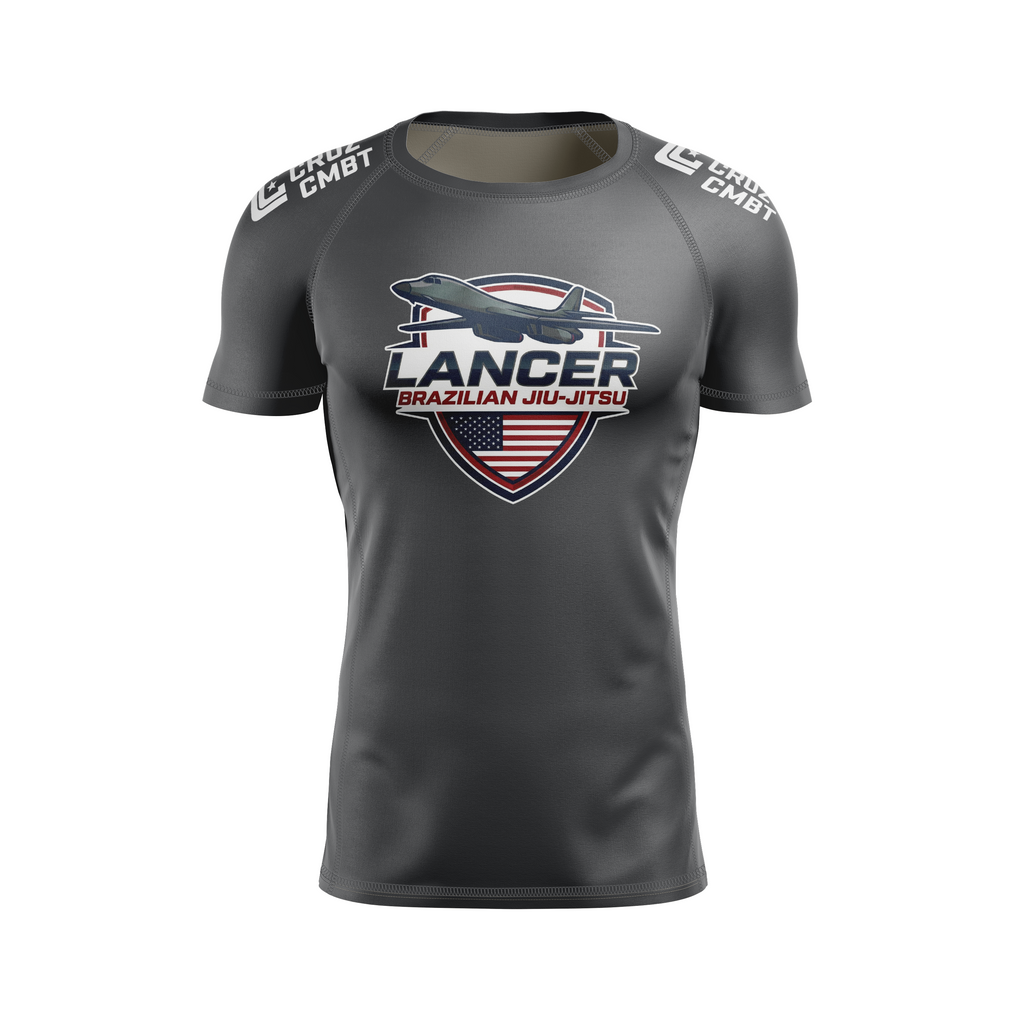 Lancer BJJ men's rash guard Standard Issue, grey