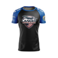 Lancer BJJ men's rash guard Lancer Ranked, black and blue