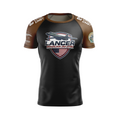 Lancer BJJ men's rash guard Lancer Ranked, black and brown