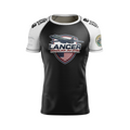Lancer BJJ men's rash guard Lancer Ranked, black and white