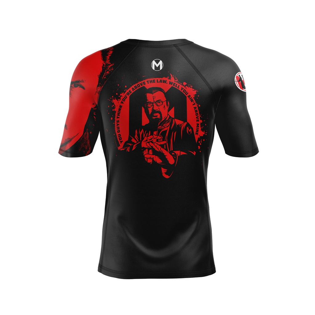 Magness Jiu Jitsu men's rash guard Above the Law, black